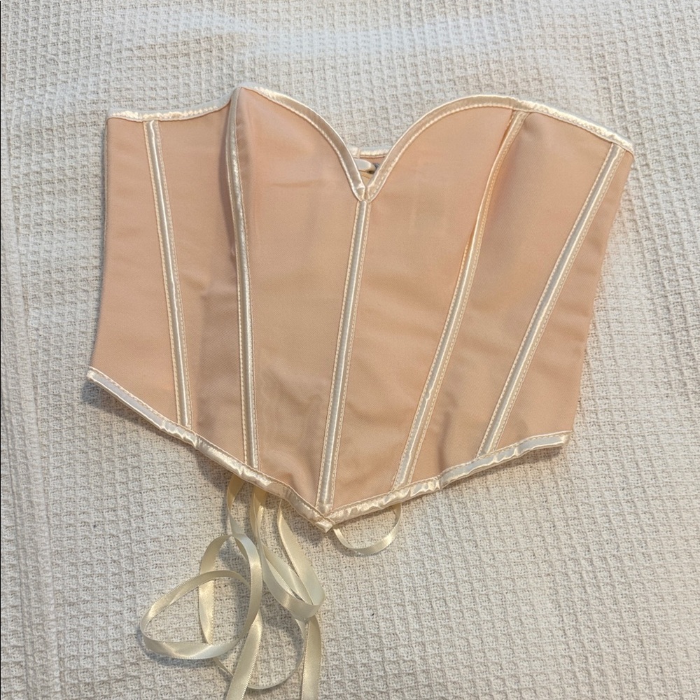 Elegant Cream Corset Top